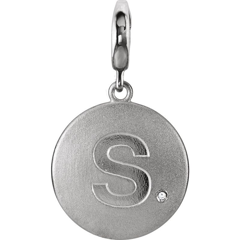 Accented Initial Charm/Pendant
