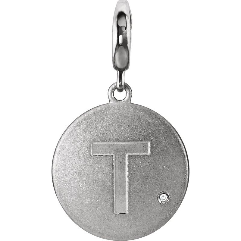 Accented Initial Charm/Pendant