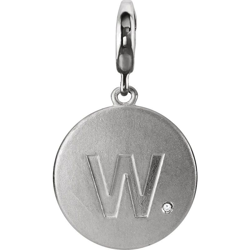 Accented Initial Charm/Pendant