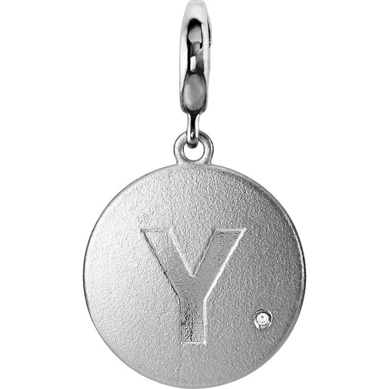 Accented Initial Charm/Pendant