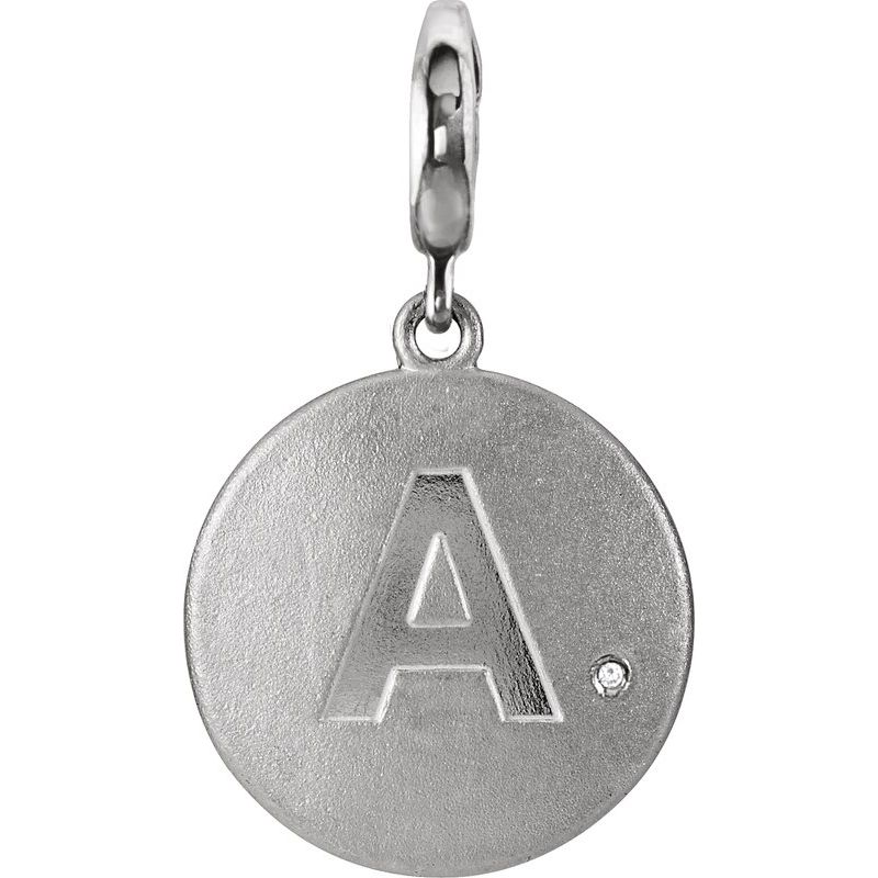 Accented Initial Charm/Pendant