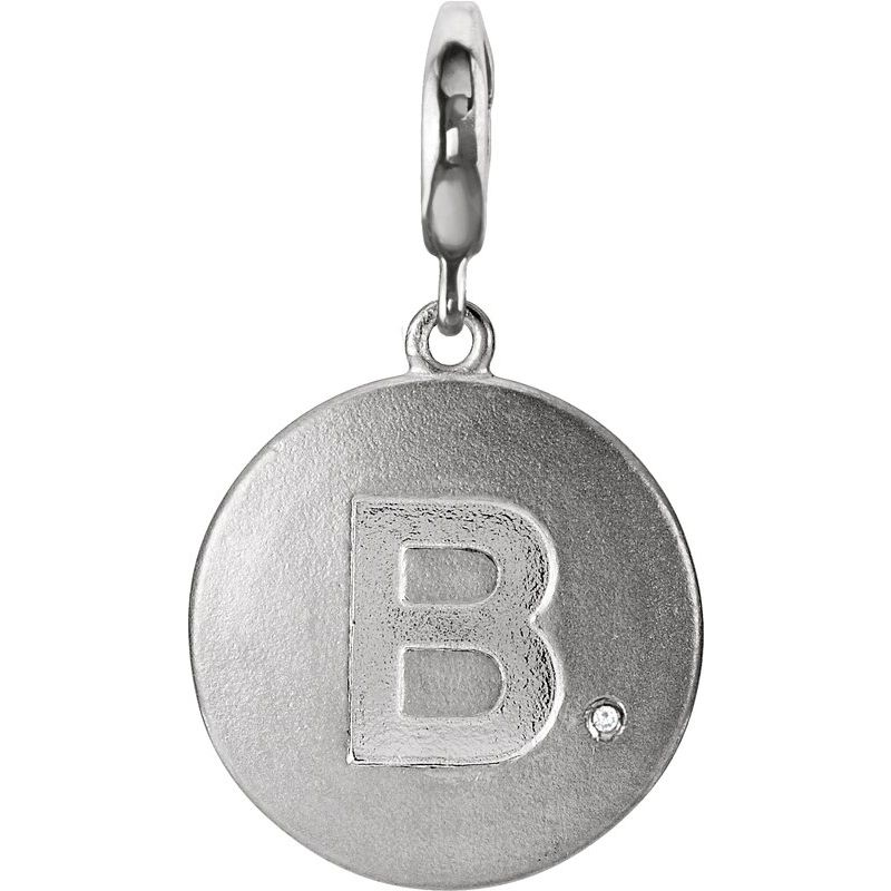 Accented Initial Charm/Pendant