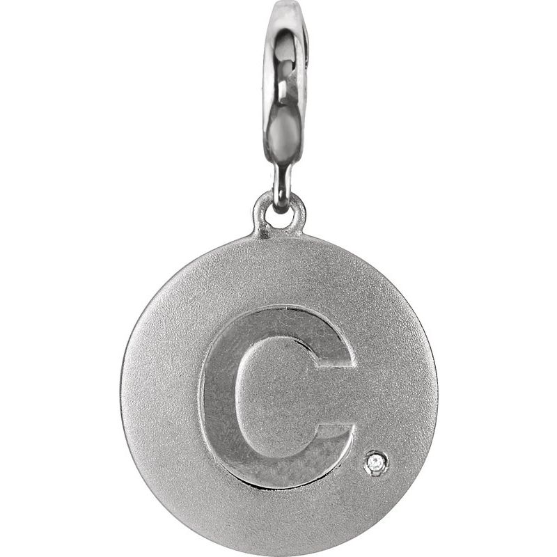 Accented Initial Charm/Pendant