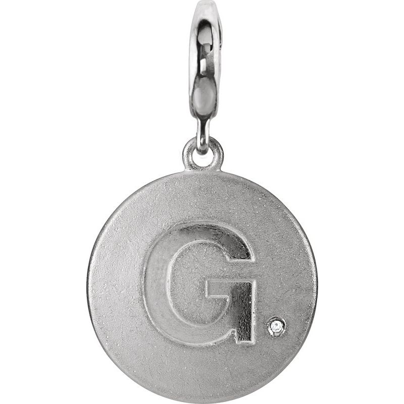 Accented Initial Charm/Pendant
