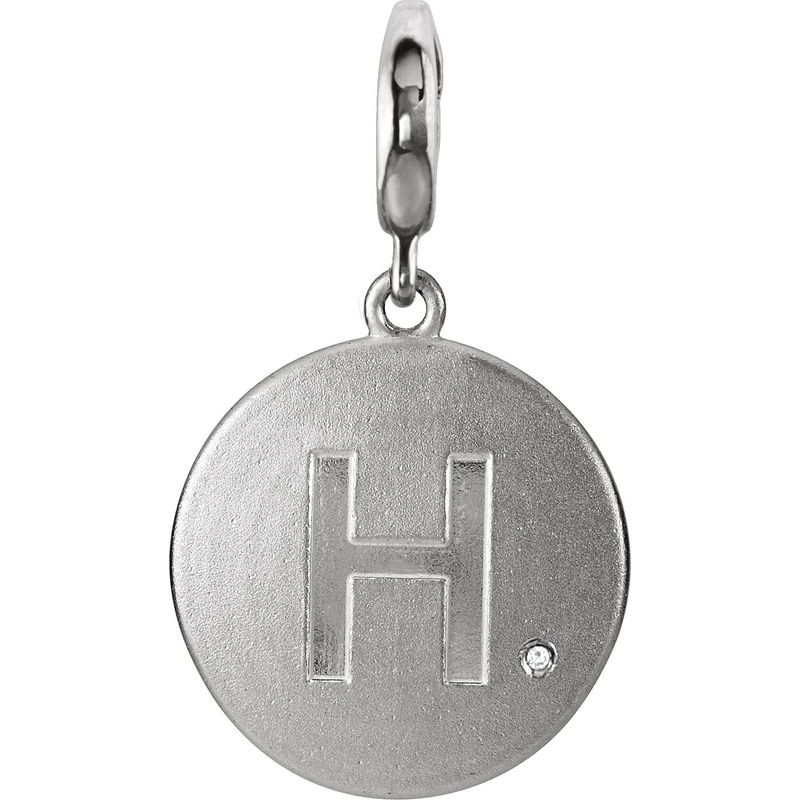 Accented Initial Charm/Pendant