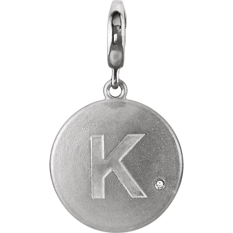 Accented Initial Charm/Pendant