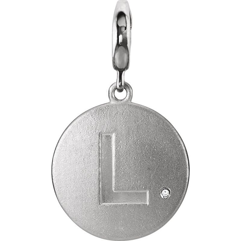 Accented Initial Charm/Pendant