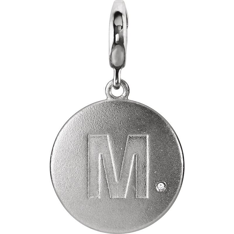 Accented Initial Charm/Pendant