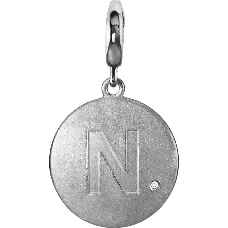 Accented Initial Charm/Pendant