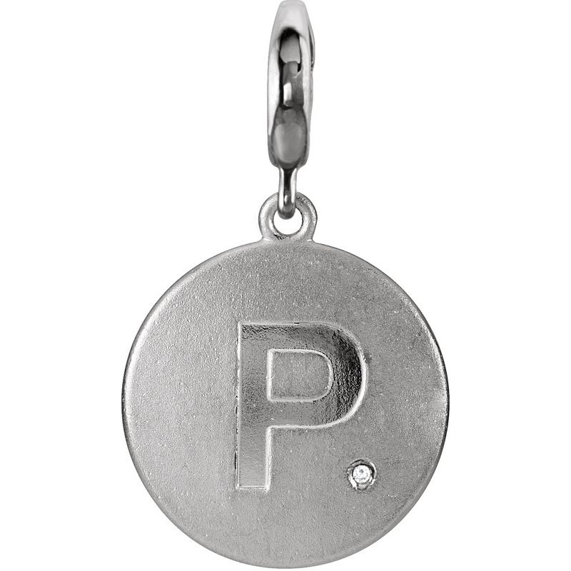 Accented Initial Charm/Pendant