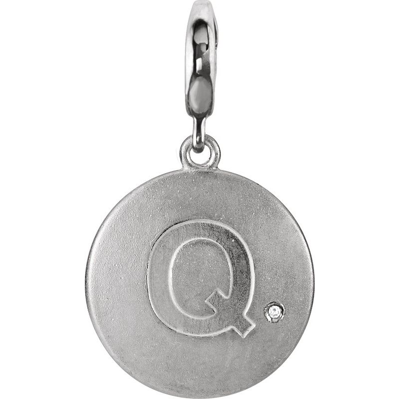Accented Initial Charm/Pendant