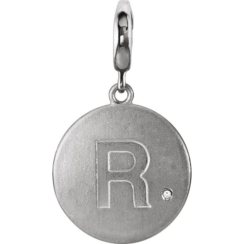 Accented Initial Charm/Pendant