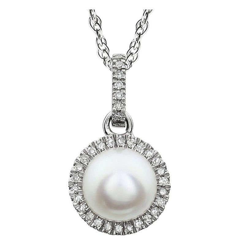 Halo-Style Birthstone Necklace
