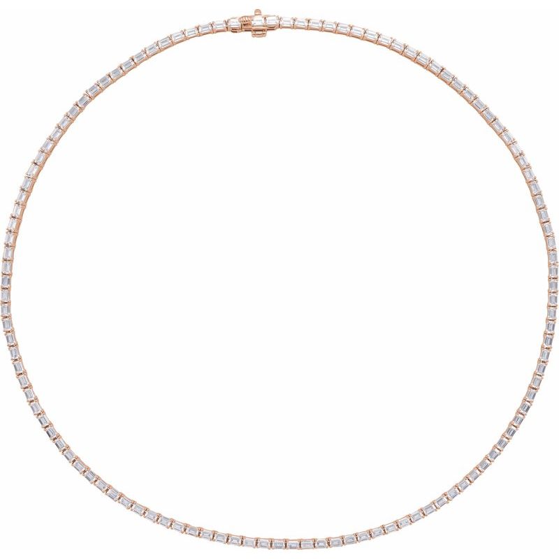 11 3/4 ctw Lab-Grown Diamond Line 16″ Necklace