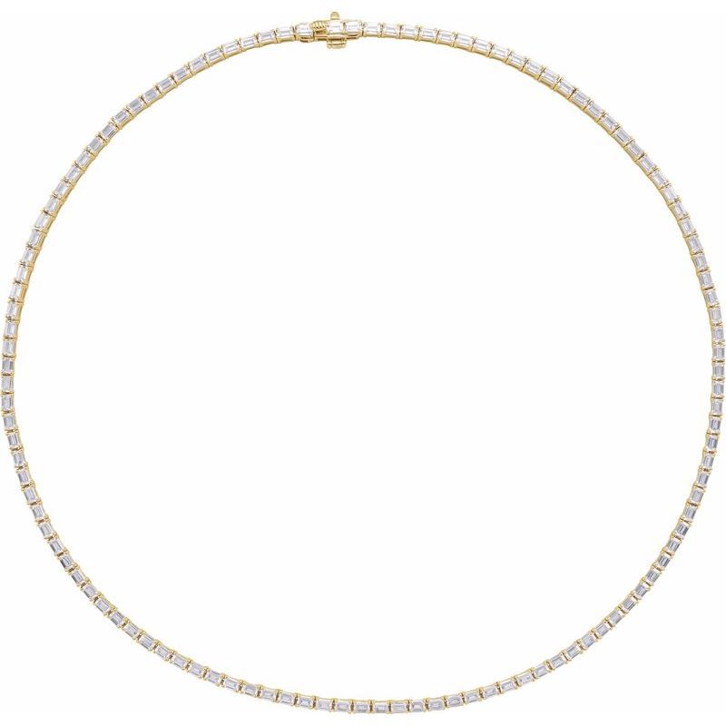 11 3/4 ctw Lab-Grown Diamond Line 16" Necklace