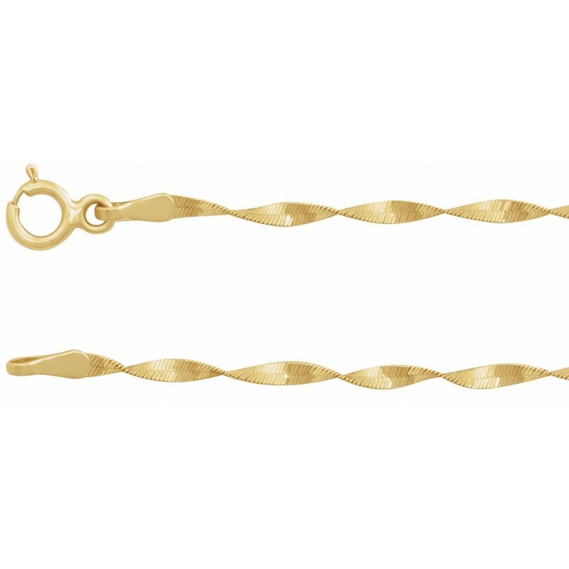 1.6 mm Twisted Herringbone Chain