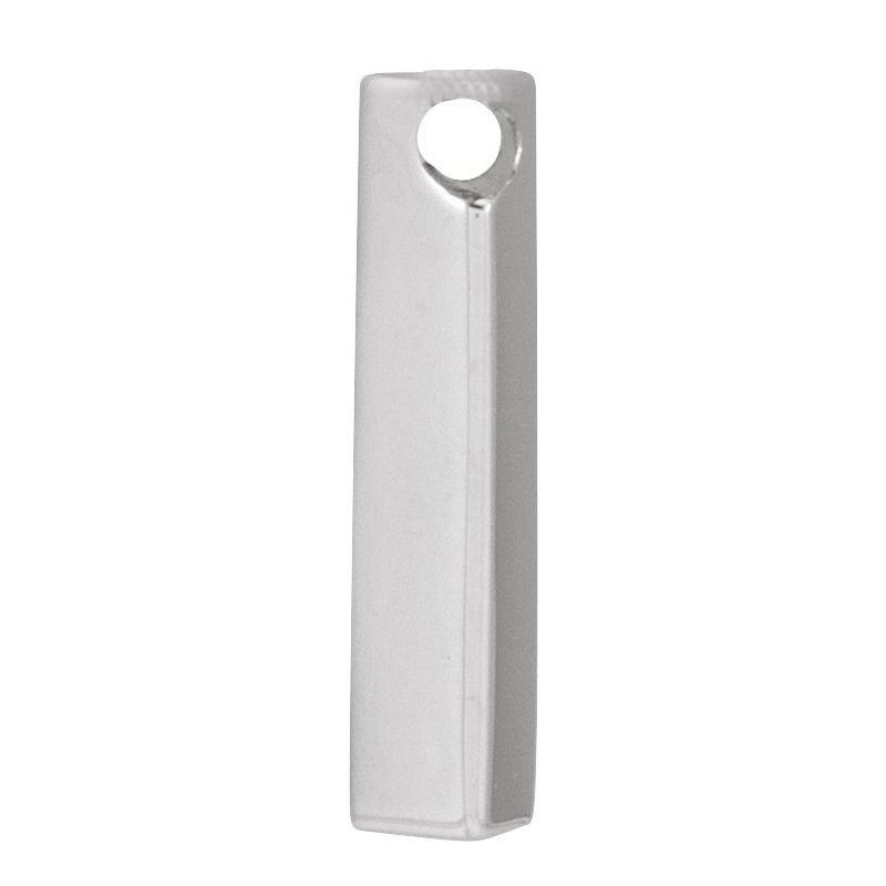 Engravable Bar Necklace or Pendant — Three-Sided