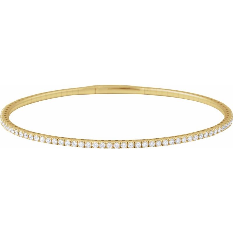 Fully Accented Flexible Bangle Bracelet