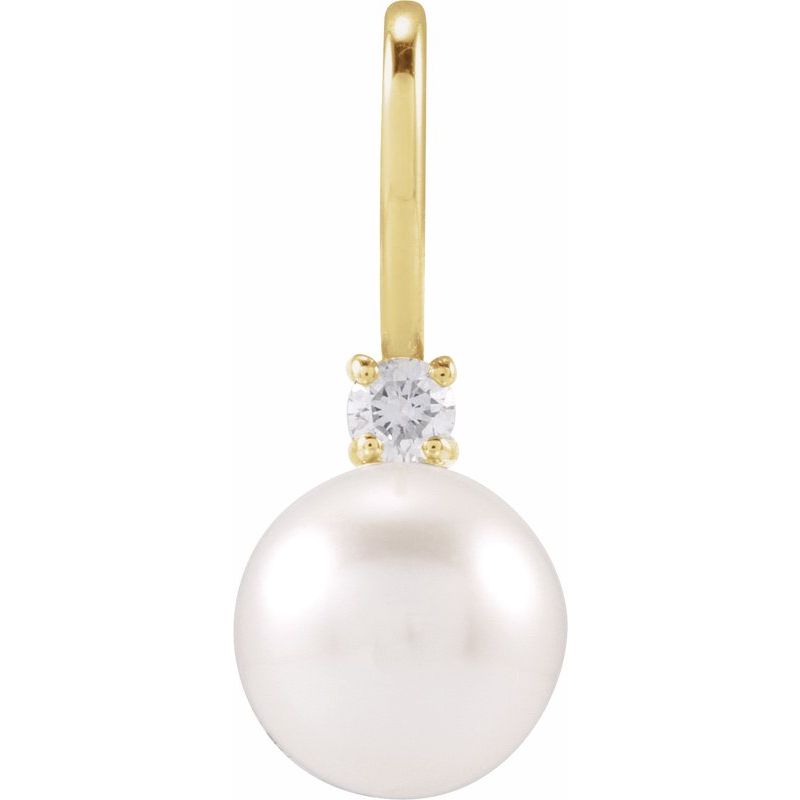 Accented Pearl Charm/Pendant