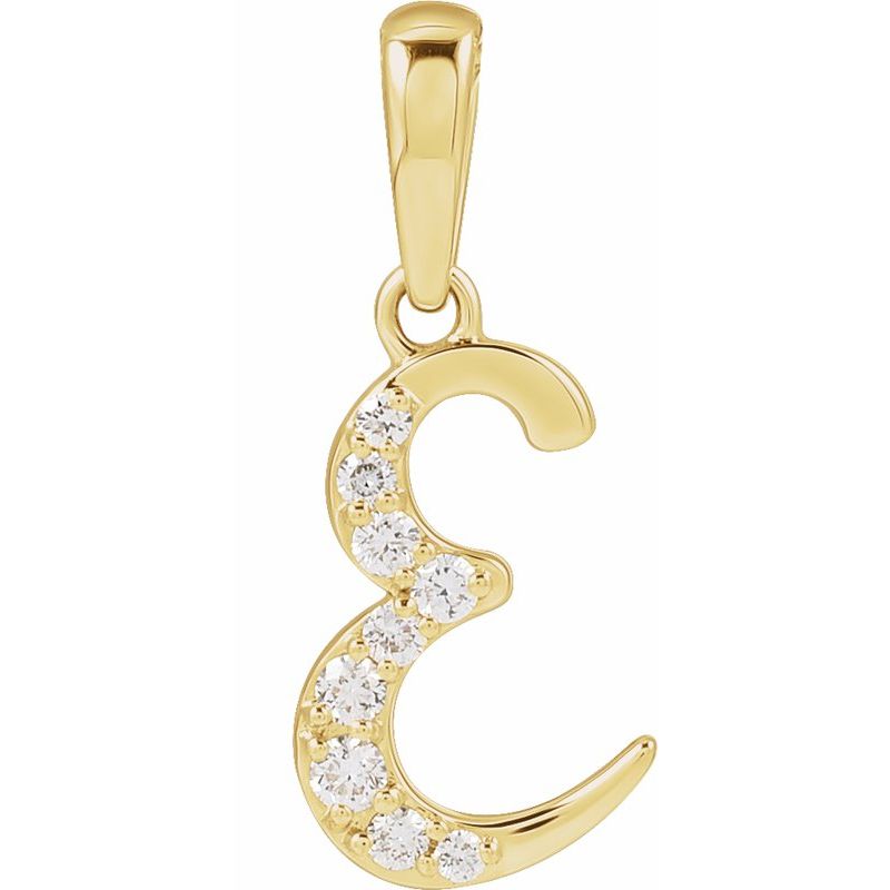 Accented Initial Necklace or Pendant