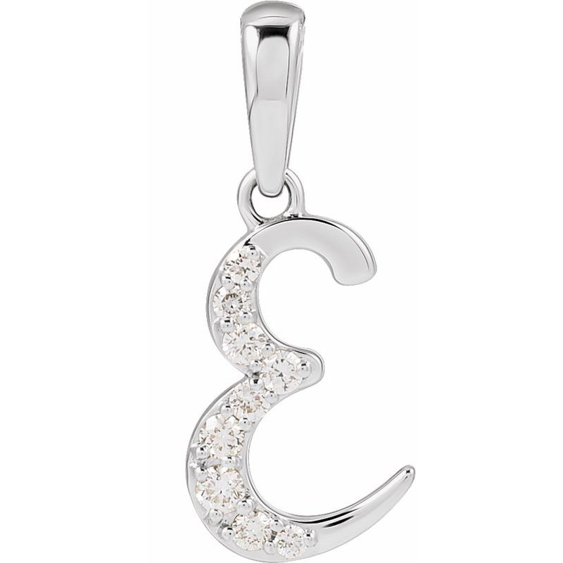Accented Initial Necklace or Pendant
