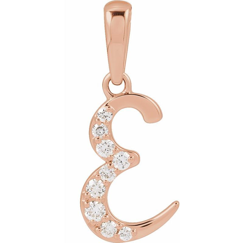 Accented Initial Necklace or Pendant