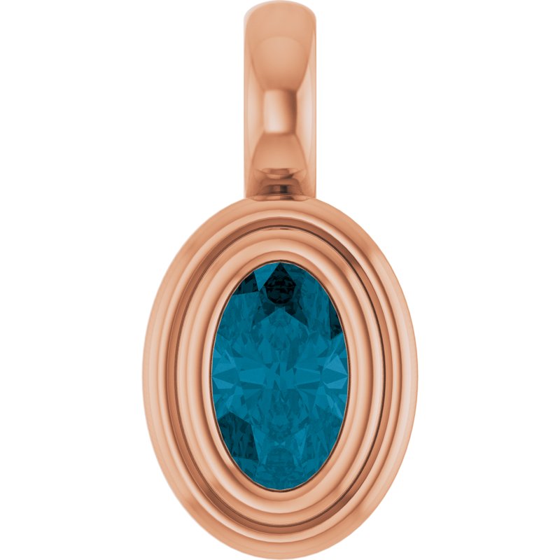 Bezel-Set Solitaire Charm/Pendant No. 2