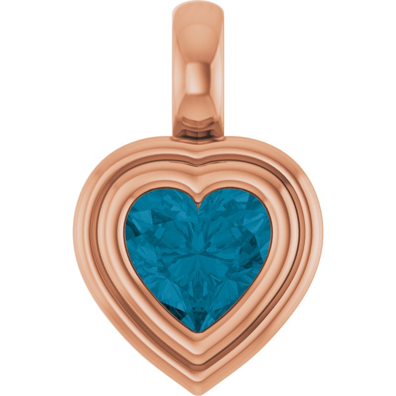 Bezel-Set Solitaire Charm/Pendant No. 2
