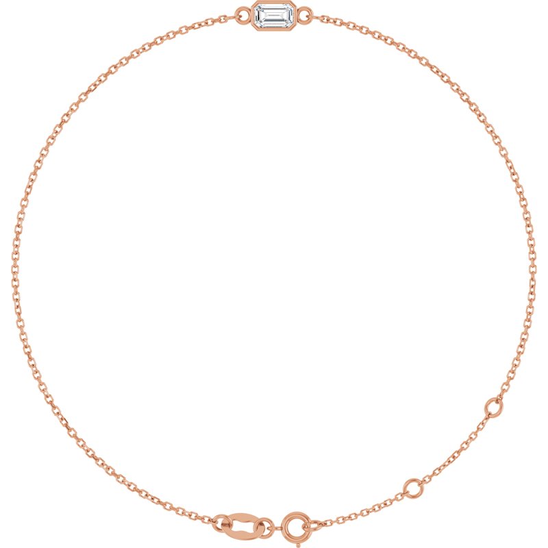 Bezel-Set Link Bracelet