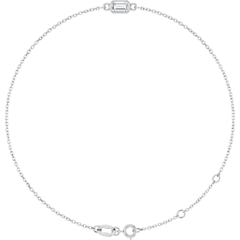 Bezel-Set Link Bracelet