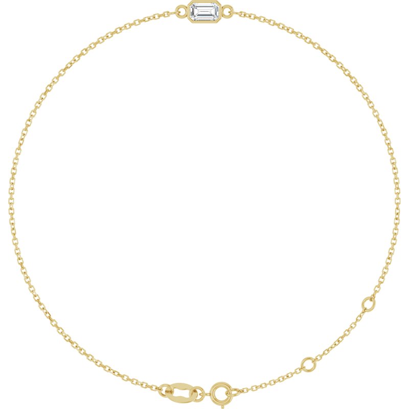 Bezel-Set Link Bracelet