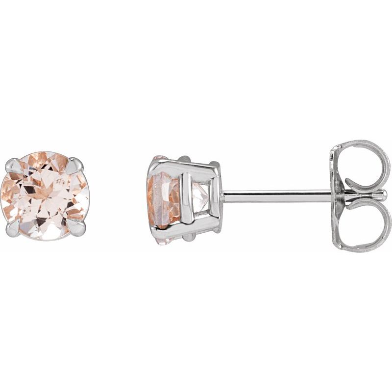 Round 4-Prong Claw Stud Earrings