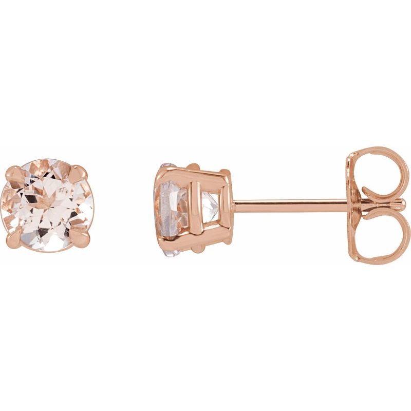 Round 4-Prong Claw Stud Earrings