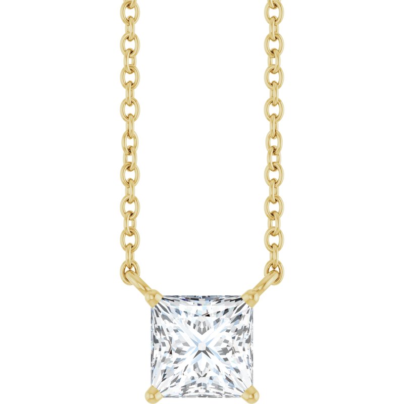 Diamond Solitaire 18 " Necklace
