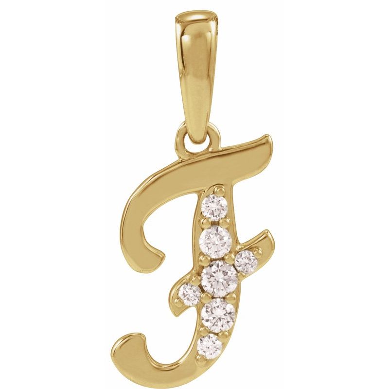 Accented Initial Necklace or Pendant