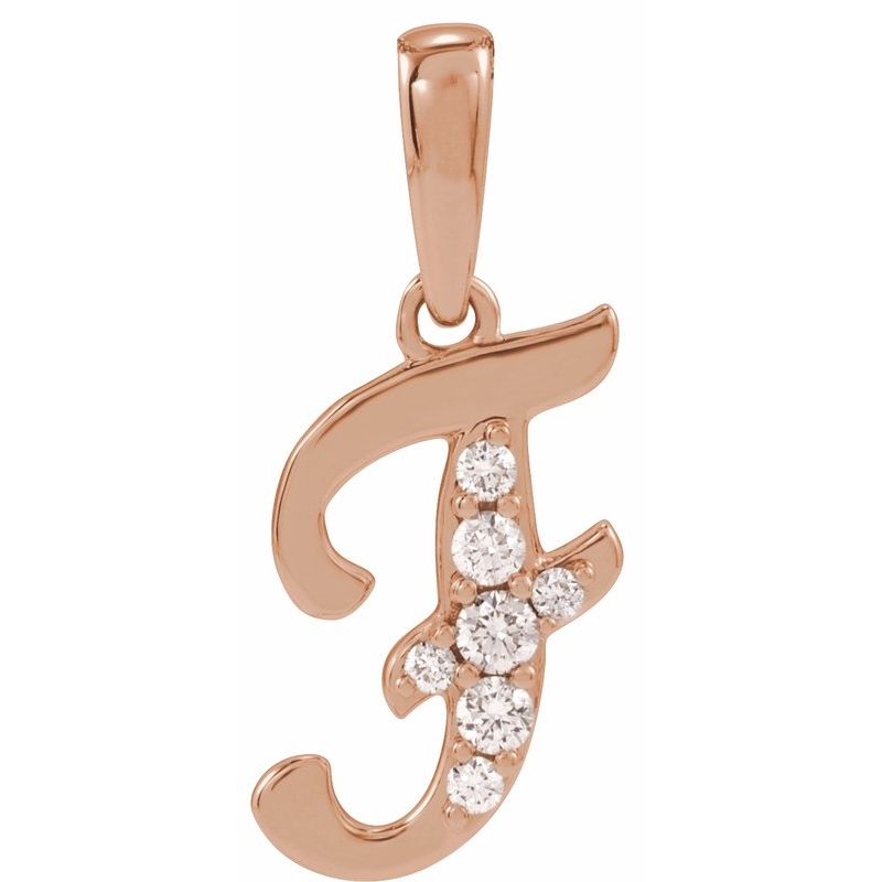Accented Initial Necklace or Pendant