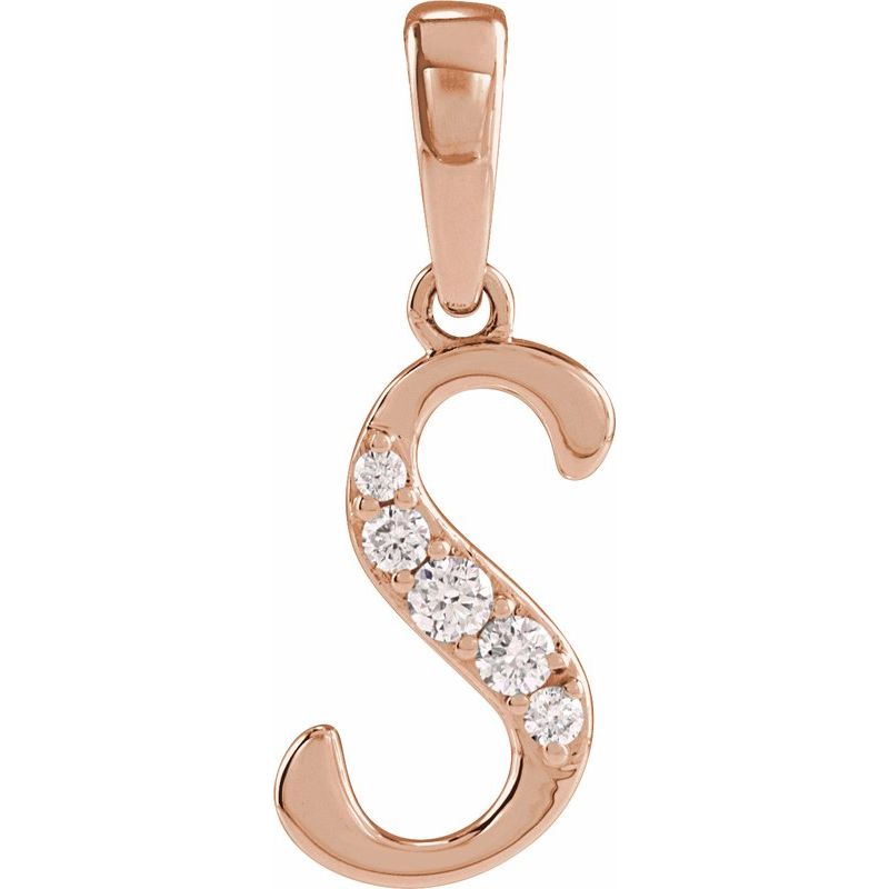 Accented Initial Necklace or Pendant