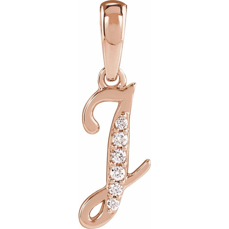 Accented Initial Necklace or Pendant