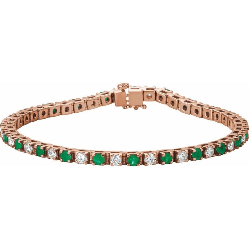 Lab-Grown & 2 3/8 ctw Lab-Grown Diamond Line 7″ Bracelet