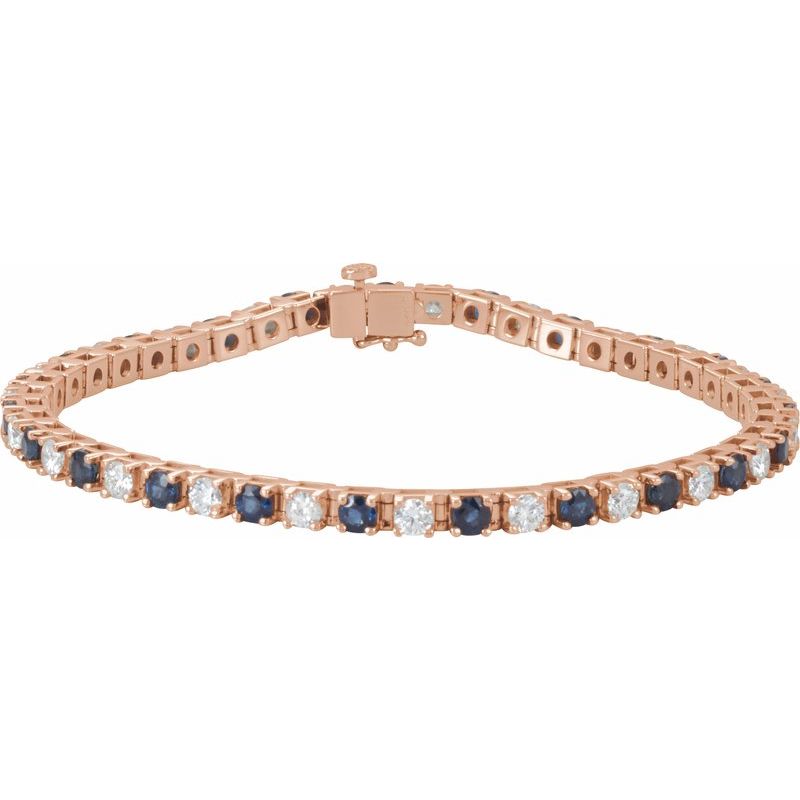 Lab-Grown & 2 3/8 ctw Lab-Grown Diamond Line 7″ Bracelet
