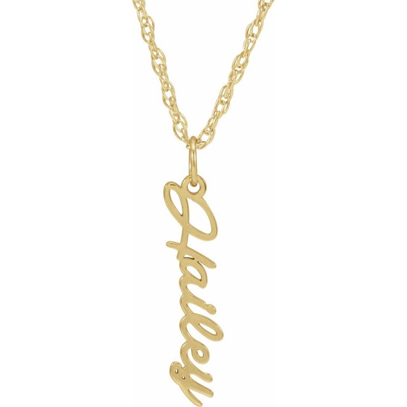 Script Nameplate 16-18" Necklace
