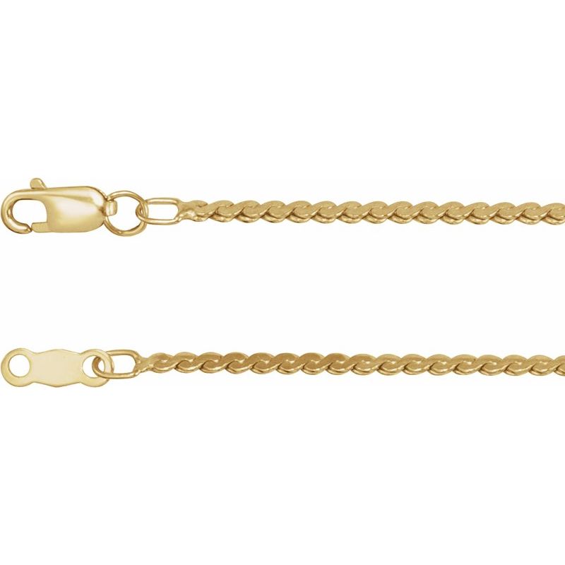 1.7 mm Serpentine Chain