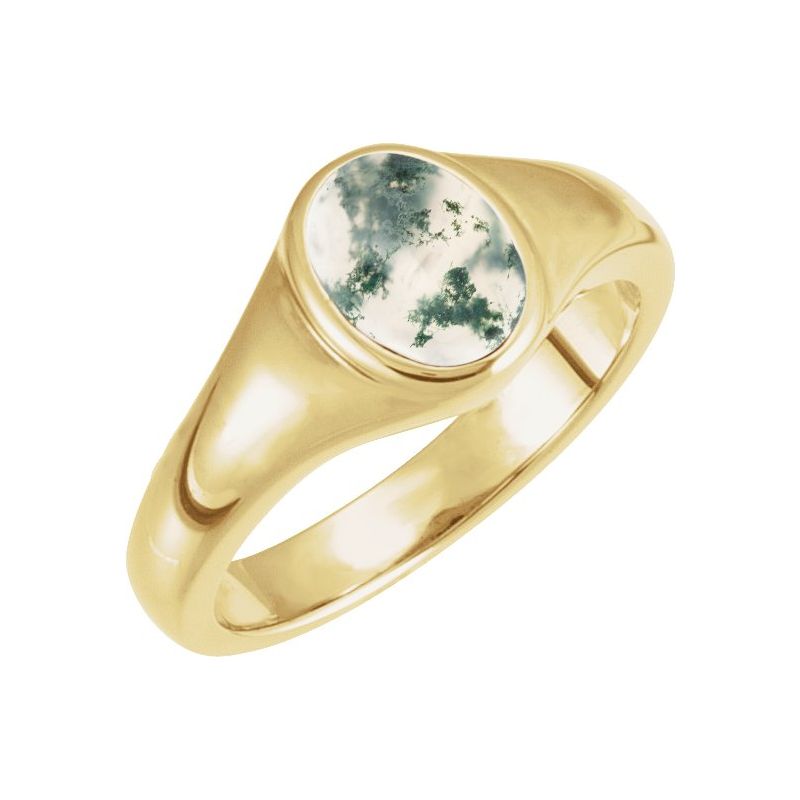 Bezel-Set Cabochon Ring