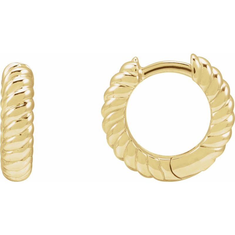 Rope Huggie Hoop Earrings