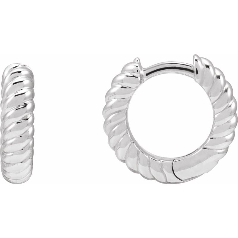 Rope Huggie Hoop Earrings