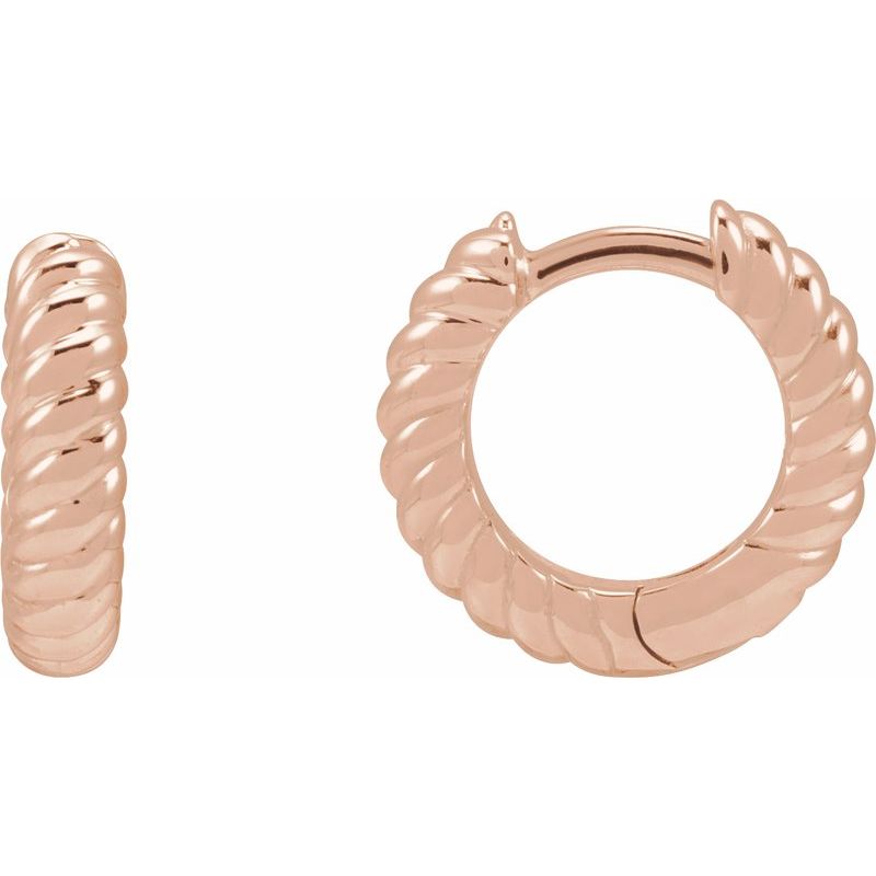 Rope Huggie Hoop Earrings