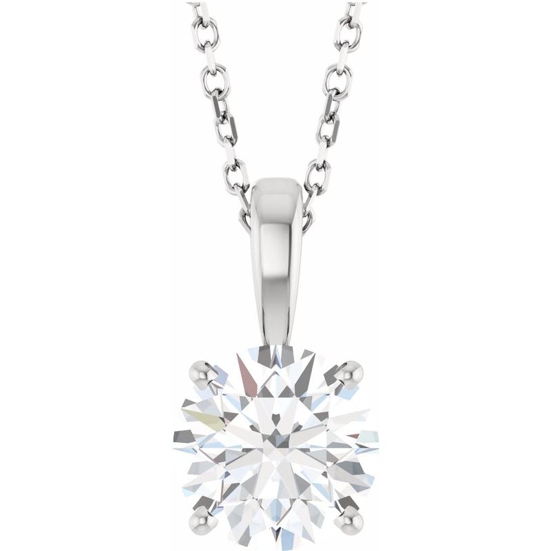 Solitaire Necklace or Pendant — Diamond