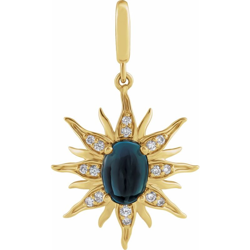 Accented Sun Charm/Pendant