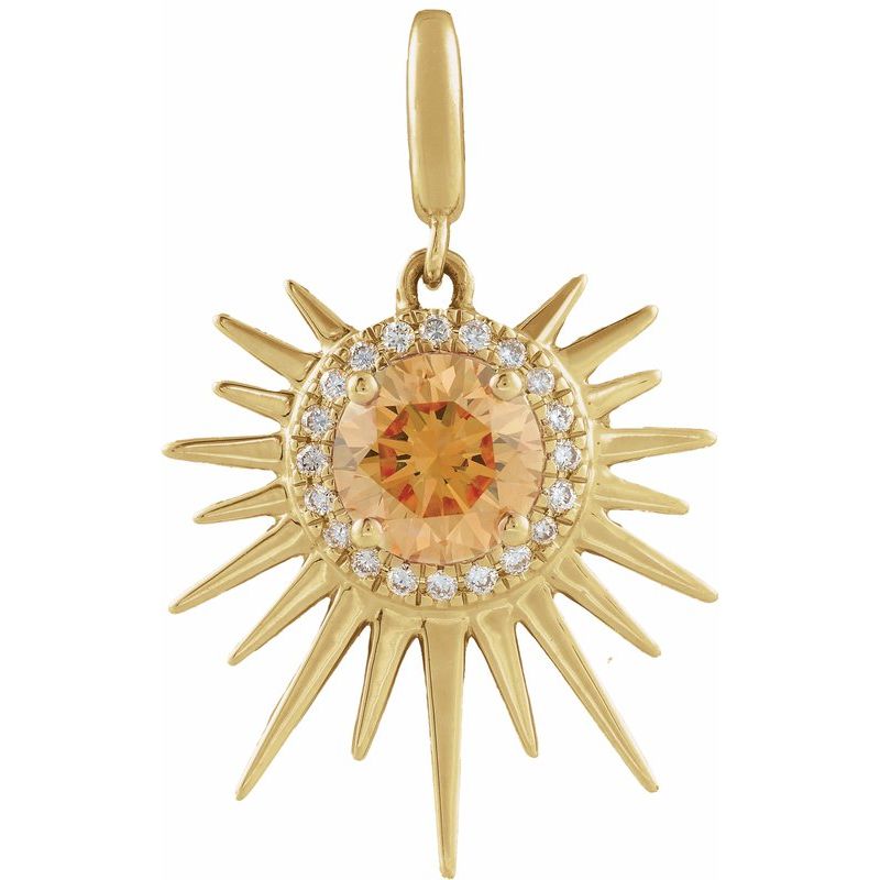 Halo-Style Sun Charm/Pendant