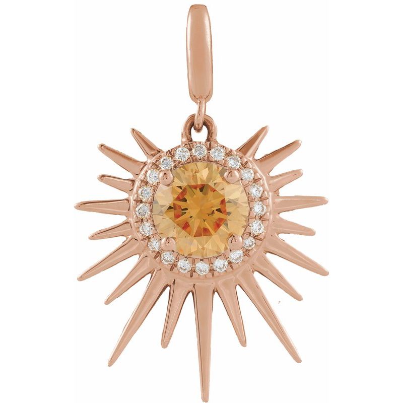 Halo-Style Sun Charm/Pendant